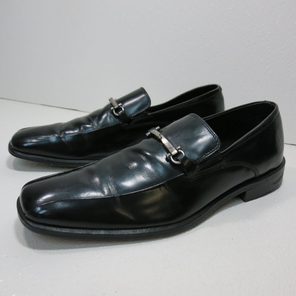 Kenneth Cole New York Horse Bit Leather Dress Loafers Footwear Men's Shoes 9.5